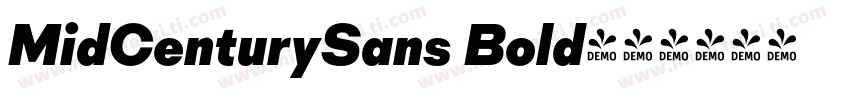 MidCenturySans Bold字体转换